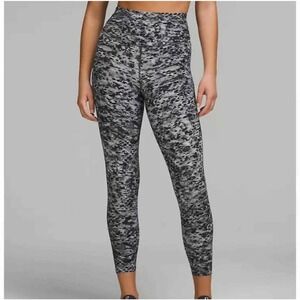Lululemon Base Pace‎ HR Tight 25” Sz 6 In Estuary Grey